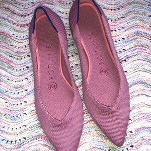 Rothy’s Women's Pointed Knit Flats in Dusty Rose